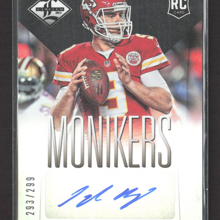 2013 Panini Limited Monikers Tyler Bray #198 RC 293/299 Auto