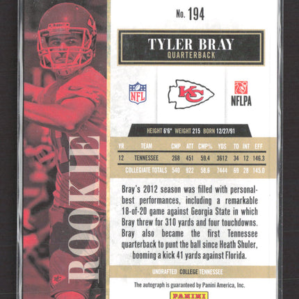 2013 Panini Elite Turn of the Century Tyler Bray #194 261/299 RC Auto