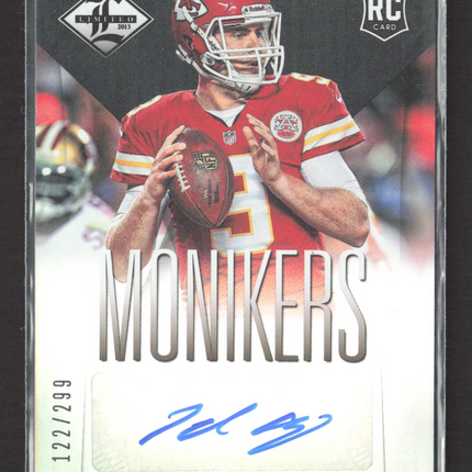 2013 Panini Limited Monikers Tyler Bray #198 RC 122/299 Auto