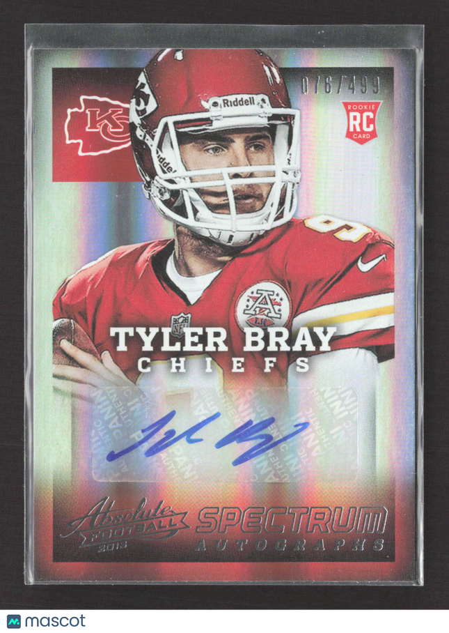 2013 Panini Absolute Spectrum Autographs Tyler Bray #193 RC 076/499 Auto