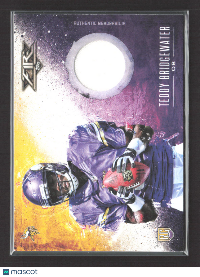 2014 Topps Fire Teddy Bridgewater #FR-TB RC Jersey
