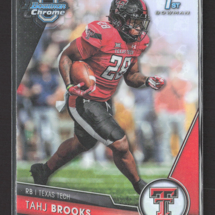 2023 Bowman Chrome University Tahj Brooks #132 Refractor 1st Bowman