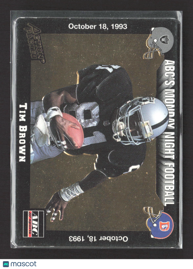 1993 Action Packed ABC's Monday Night Football Tim Brown #26