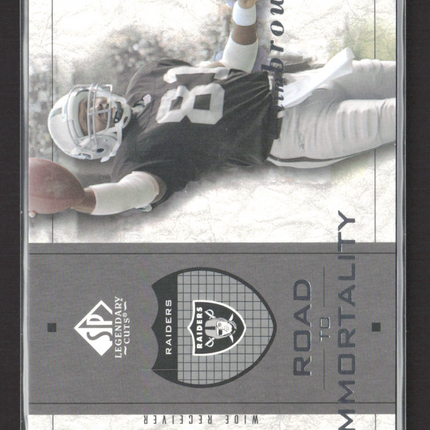 2002 Upper Deck SP Legendary Cuts Road to Immortality Tim Brown #116 547/800