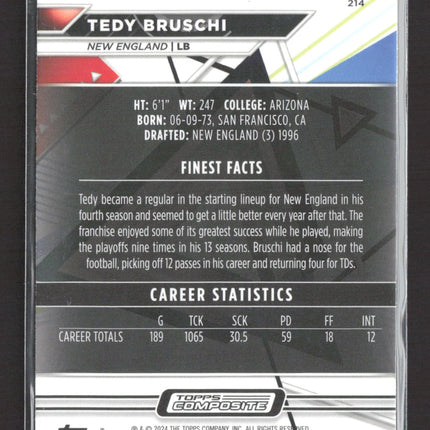 2024 Topps Composite Finest Tedy Bruschi #214