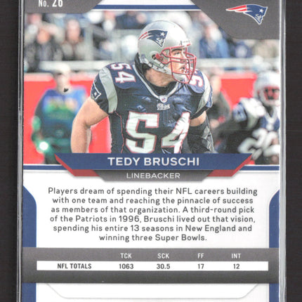 2020 Panini Prizm Tedy Bruschi #26 Red White & Blue