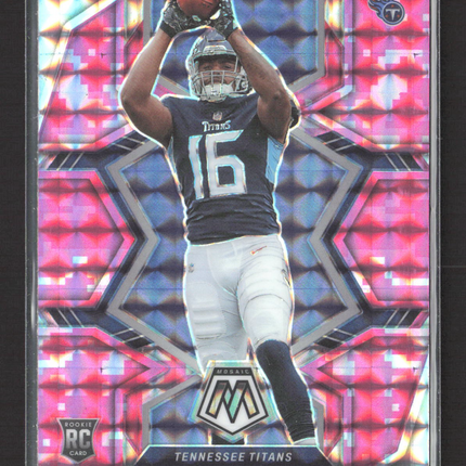 2022 Panini Mosaic Treylon Burks #315 Pink Camo RC