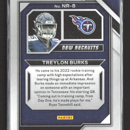 2023 Panini Prizm New Recruits Treylon Burks #NR-8 Disco RC