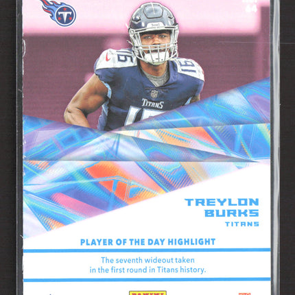 2022 Panini Player of the Day Treylon Burks #44 RC