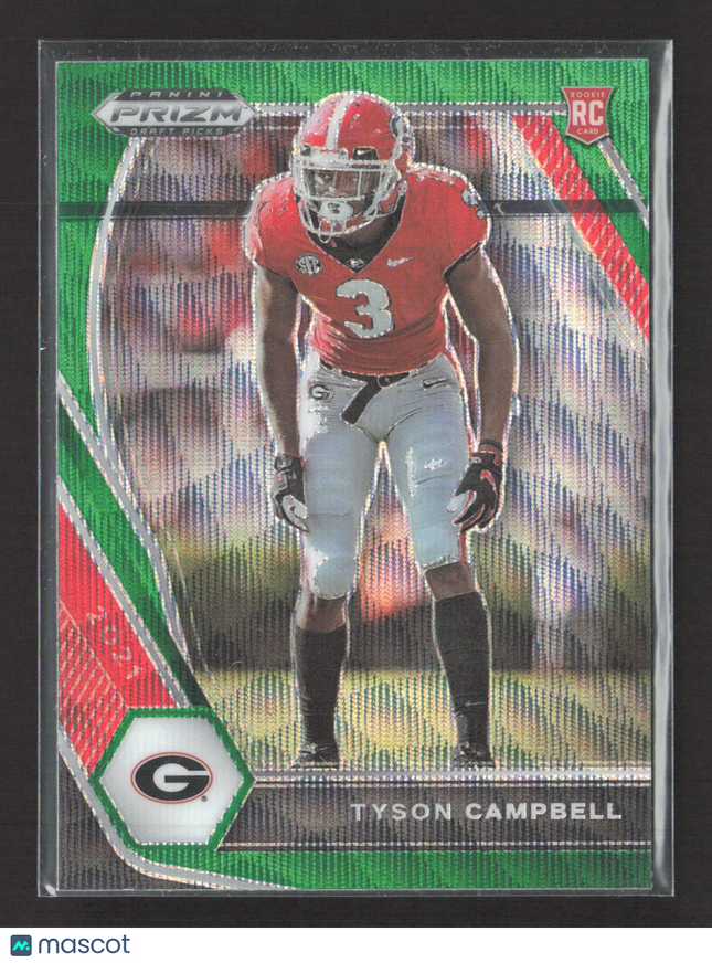 2021 Panini Prizm Draft Picks Tyson Campbell #155 Green RC