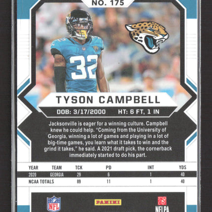 2021 Panini Obsidian Tyson Campbell #175 RC