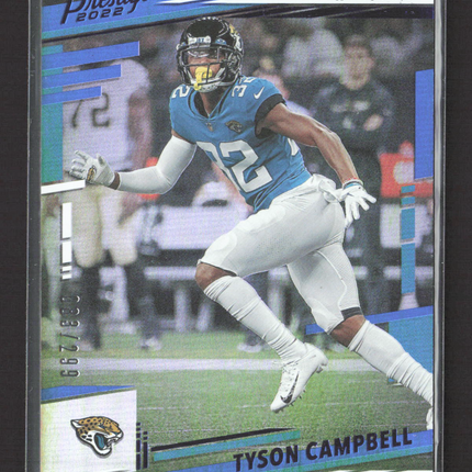 2022 Panini Prestige Football Tyson Campbell #139 Xtra Points Blue 083/299