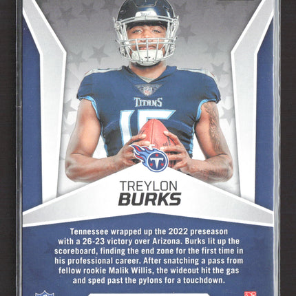 2022 Panini Rookies & Stars Treylon Burks #RR-11 RC 08/35