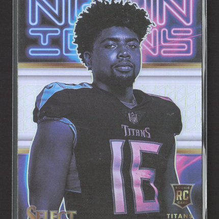 2023 Panini Select Neon Icons Prizm Treylon Burks #NI-22 RC