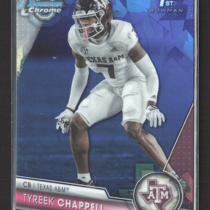 2023 Bowman Chrome University Tyreek Chappell #117 Sapphire 1st Bowman