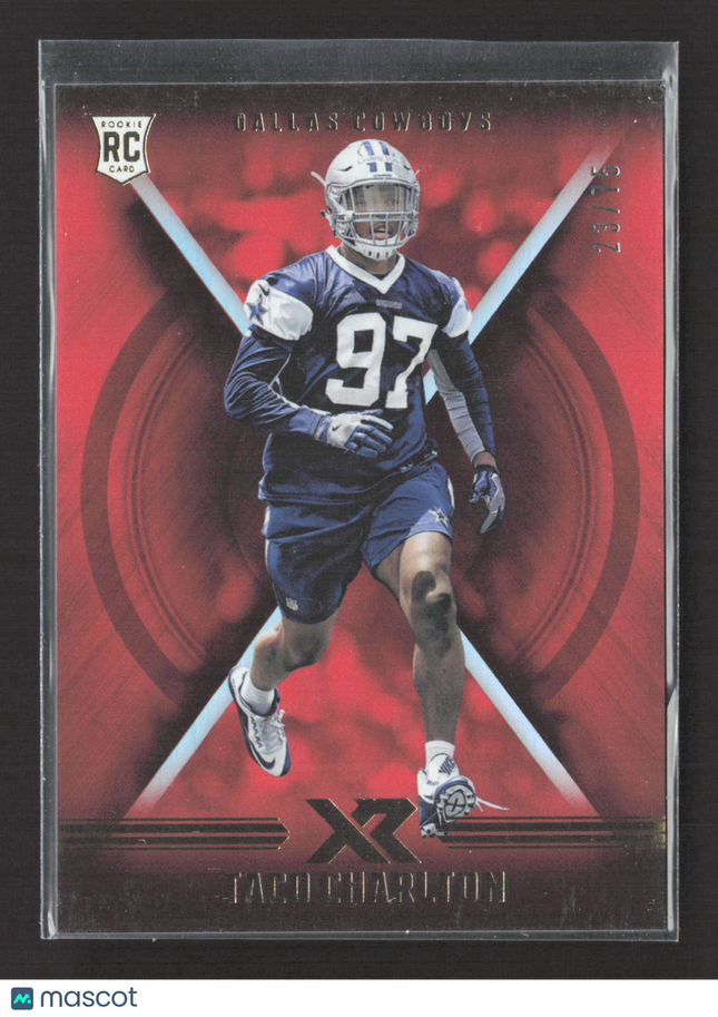 2017 Panini XR Taco Charlton #132 Red 23/75 RC