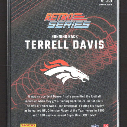 2023 Panini Donruss Optic Retro Series Terrell Davis #23