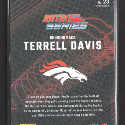2023 Panini Donruss Optic Retro Series Terrell Davis #23 Prizm