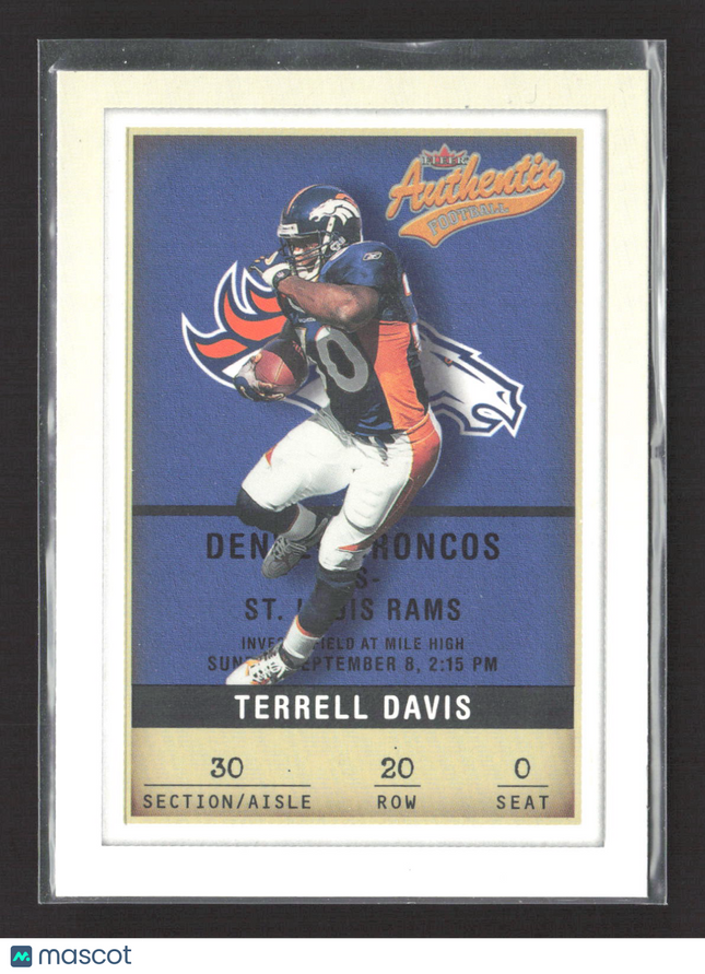 2002 Fleer Authentix Terrell Davis #20