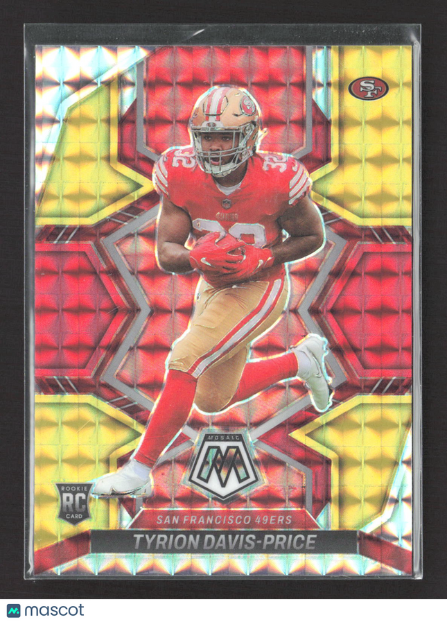 2022 Panini Mosaic Tyrion Davis-Price #340 Red RC 68/80