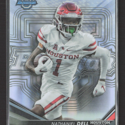 2022 Bowman University Nathaniel Dell #9 Refractor