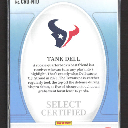 2024 Panini Select Certified Tank Dell #CRO-NTD RC