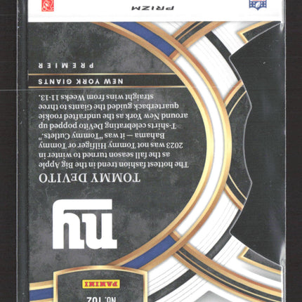 2024 Panini Select Prizm Tommy DeVito #102 RC