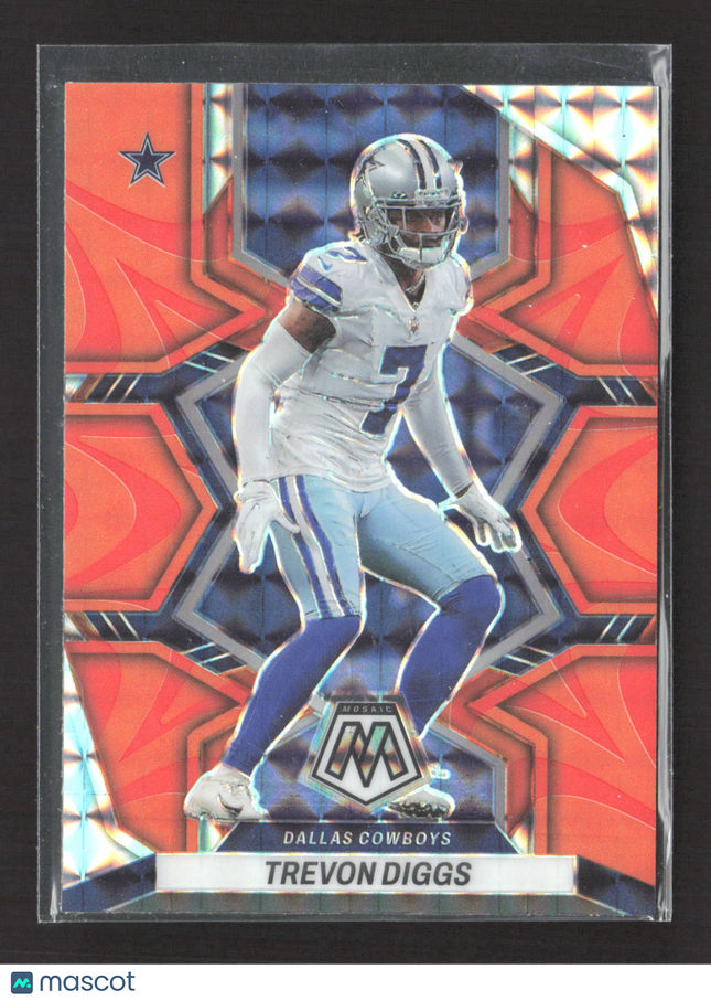 2022 Panini Mosaic Prizm Trevon Diggs #56 Orange