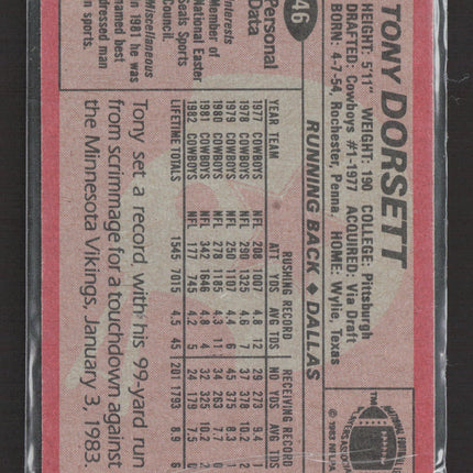 1983 Topps Tony Dorsett #46