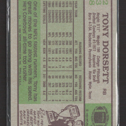 1984 Topps Tony Dorsett #238