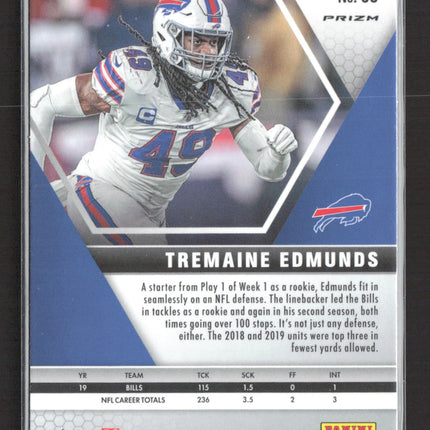 2020 Panini Mosaic Tremaine Edmunds #30 disco Prizm