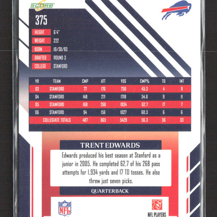 2007 Score Atomic Trent Edwards #375