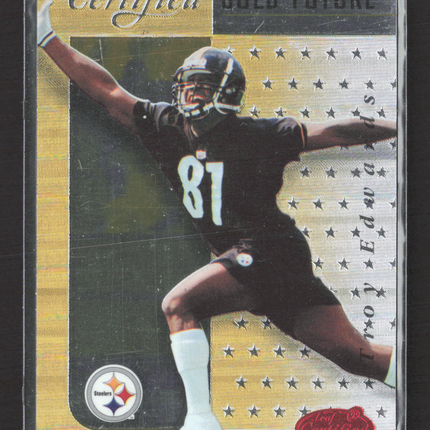 1999 Leaf Certified Gold Future Troy Edwards #16