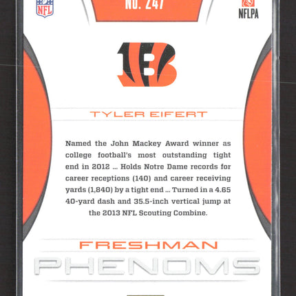 2013 Panini Totally Certified Freshman Phenoms Tyler Eifert #247 RC