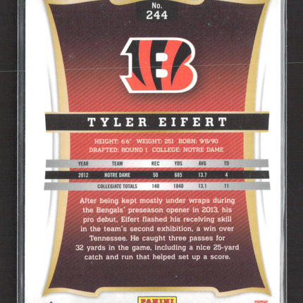 2013 Panini Select Prizm Tyler Eifert #244 RC