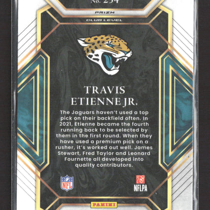 2022 Panini Select Prizm Travis Etienne Jr. #254 Club Level RC