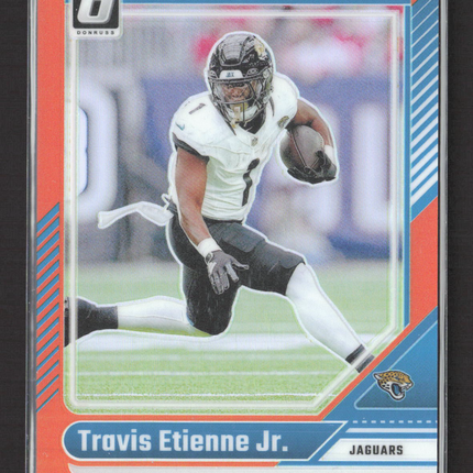 2024 Panini Donruss Optic Travis Etienne Jr. #89 Orange 113/249