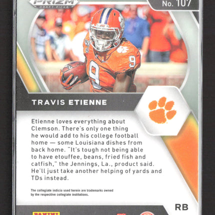 2021 Panini Prizm Draft Picks Travis Etienne #107 RC