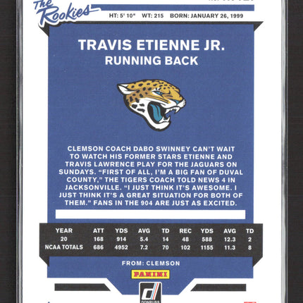 2021 Donruss The Rookies Travis Etienne Jr. #TR-TET