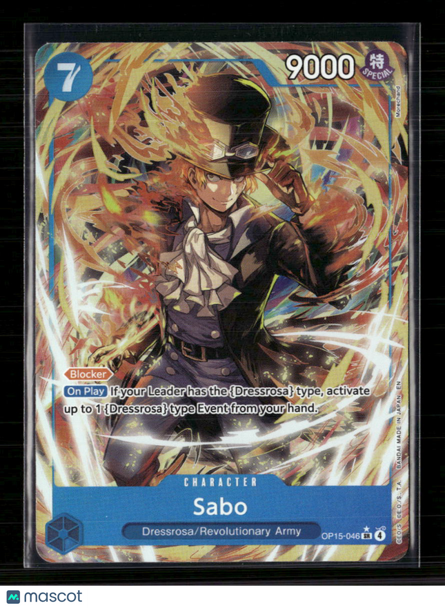 One Piece TCG Sabo (Alternate Art) Adventure on Kami's Island SR • OP15-046