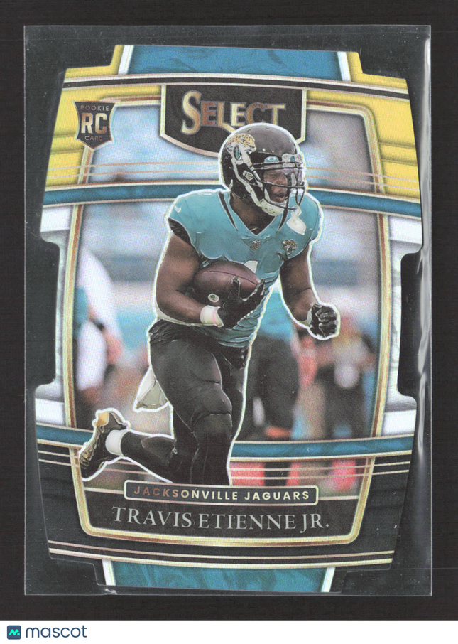 2022 Panini Select Concourse Prizm Travis Etienne Jr. #54 RC Yellow Black