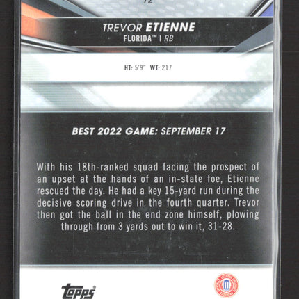 2022 Topps Bowman University Trevor Etienne #72