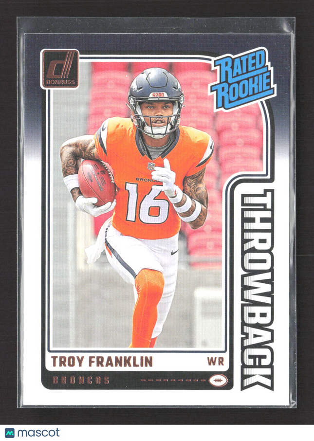 2024 Panini Donruss Rated Rookie Throwback Troy Franklin #20