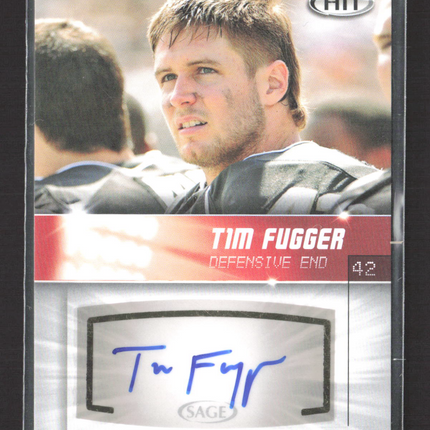 2012 SAGE Hit Tim Fugger #A100 Authentic Autograph