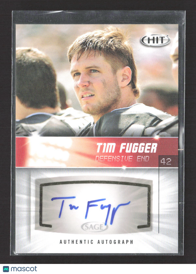 2012 SAGE Hit Tim Fugger #A100 Authentic Autograph