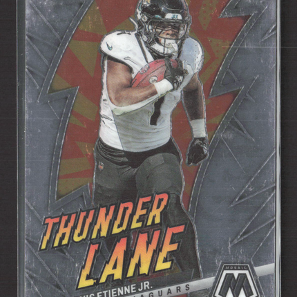 2023 Panini Mosaic Mosaic Thunder Lane Travis Etienne Jr. #TL-TE