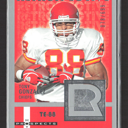 2006 Fleer Hot Prospects Retrospective Tony Gonzalez #RE-TG /699