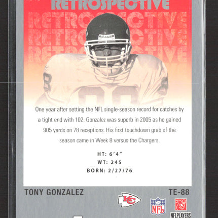 2006 Fleer Hot Prospects Retrospective Tony Gonzalez #RE-TG /699