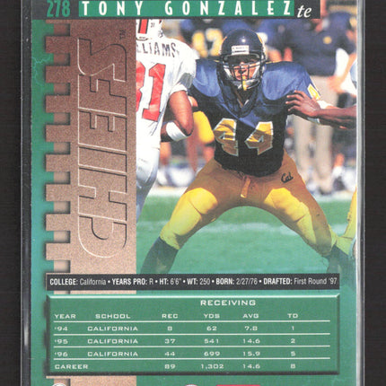 1997 Pro Line Tony Gonzalez #278