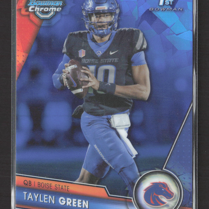 2023 Topps Bowman Chrome University Taylen Green #14 Sapphire